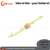 Motorcycle Universal Gas Fuel Filters and Fuel Pipe For 49cc 50cc 110cc 125cc Motocross Dirt Pit Bike Moped Scooter ATV Go Kart