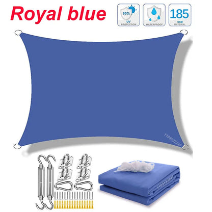 300D Waterproof Sun Shelter Sunshade Protection Shade Sail Awning Camping Shade Cloth Large For Outdoor Canopy Garden Patio