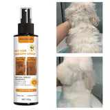 100g Pet Hair Smoothing Care Spray Contains Mild Ingredients, Deeply Moisturizing and Moisturizing Hair. One Spray Can Soften Your Pet Hair More Smooth and Shiny.