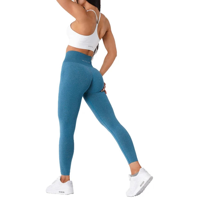 Nvgtn Seamless Fitness Leggings para Mulheres, Shorts de Spandex, Elástico, Respirável, Hip-Lifting, Esportes de Lazer, Calças Justas de Spandex