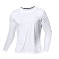 Camiseta de manga larga de seda de hielo de verano para hombre, nueva camiseta de 2023, de secado rápido, transpirable, con aire acondicionado, protección solar para exteriores, para correr.