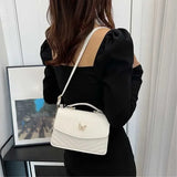 PU Versatile and Fashionable Portable Small Square Bag Single Shoulder Crossbody Bag Luxury Designer Handbag Women's Bags
