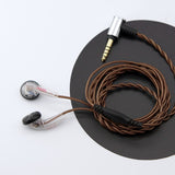 Auriculares FAAEAL Rosemary de cabeza plana, estándar de 3,5 mm/TRRS de 4,4 mm y 2,5 mm, balanceados, 150 ohmios, para música de bajos de alta fidelidad.
