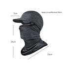 Gorro con capucha y protector solar para la cara, protección UV, de seda fría, para hombres y mujeres, ciclismo, escalada, correr, protector solar, capota de montar