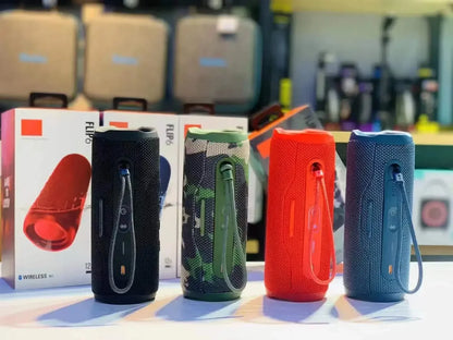 FLIP6 Wireless Bluetooth Speaker, Outdoor Riding Waterproof Subwoofer, AUX Audio Input, TF Card Playback, MP3 Music Player
