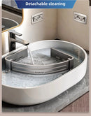 No Drill Bathroom Corner Shelf Wall Mounted Shower Corner Shelves with Hook Towel Bar Space Aluminum Bathroom Organizer Rack