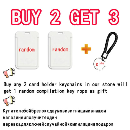 TV Show Outer Banks DBX3 Keychain Card Holder Keychains Badge Business Credit Card Holders Bank Bus ID Cards Cover Case Keychain