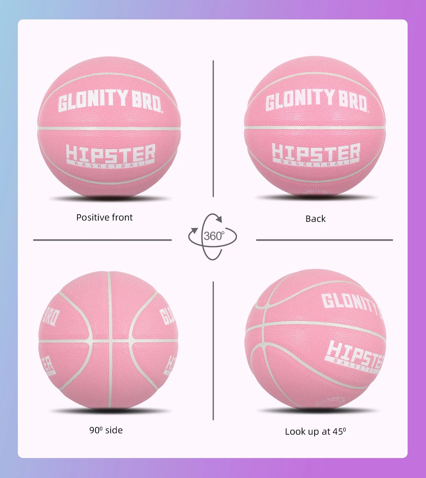 Women's Basketball Size 5,6,7 Pink Official Competition Child Basketball Indoor Outdoor Standard Ball PU Non-slip Wear-resistant