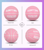 Women's Basketball Size 5, 6, 7 Pink Official Competition Children's Basketball Indoor Outdoor Standard Ball PU Non-slip Wear-resistant