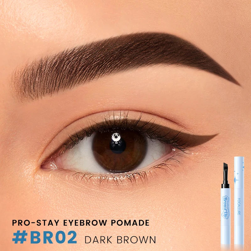 FOCALLURE 3D Eyebrow Gel Cream 2 In 1 Eyeliner Pencil 3 Colors Waterproof Long-lasting Eyebrow Pomade Enhancers Makeup Cosmetics