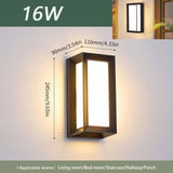 LED Outdoor Wall Light Waterproof IP66 Motion Sensor LED Outdoor Lighting Porch Lights Balcony Garden Lights Outdoor Wall Lamp