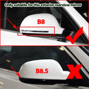 1 par de tapas de espejo retrovisor estilo bocina lateral adicionales para Audi A4 S4 A5 S5 B8 8K A6 S6 4F C6, A8 S8 D3, Q3 SQ3 2012-2015 A3 8P
