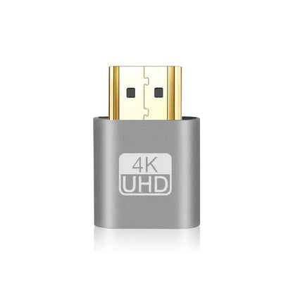 Adaptador de pantalla virtual VGA 4K compatible con HDMI 1.4 DDC EDID, conector ficticio, emulador de pantalla fantasma sin cabeza, placa de bloqueo de tarjeta de video