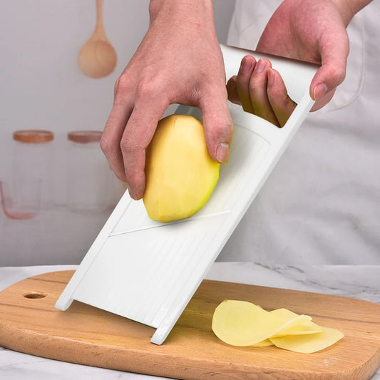 1PC Potato Slicer Household Multi-functional Slicer Stainless Steel Handheld Vegetable and Fruit Slicer Hanging Kitchen Tools