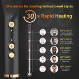 ANLAN Beard Hair Straightening Brush Hot Heated Comb Men Beard Multifunctional Straightener Ceramic Comb Quick Hair Styler