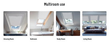 Custom Window Blinds Reduce Noise And Keep Warm Integrate Intelligent Control Motorized Skylight Cellular Blinds For Windows