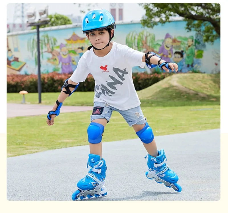 Factory Cheap Price Hot Selling in Stock Boys and Girls Skating Shoe Kids Inline Roller Quad Skates