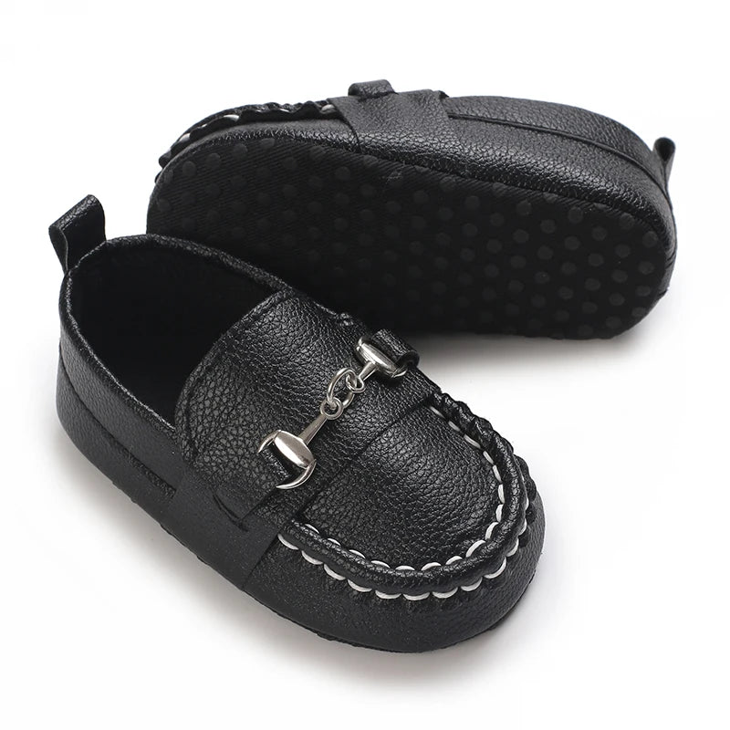 Casual Slip On Low Top Loafer Shoes For Baby Boys, Lightweight Comfortable Non Slip Flat Shoes For Indoor Outdoor Walking