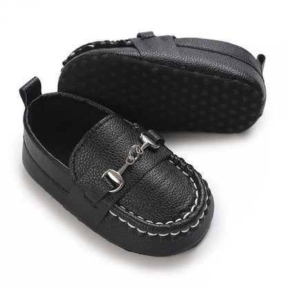 Casual Slip On Low Top Loafer Shoes For Baby Boys, Lightweight Comfortable Non Slip Flat Shoes For Indoor Outdoor Walking