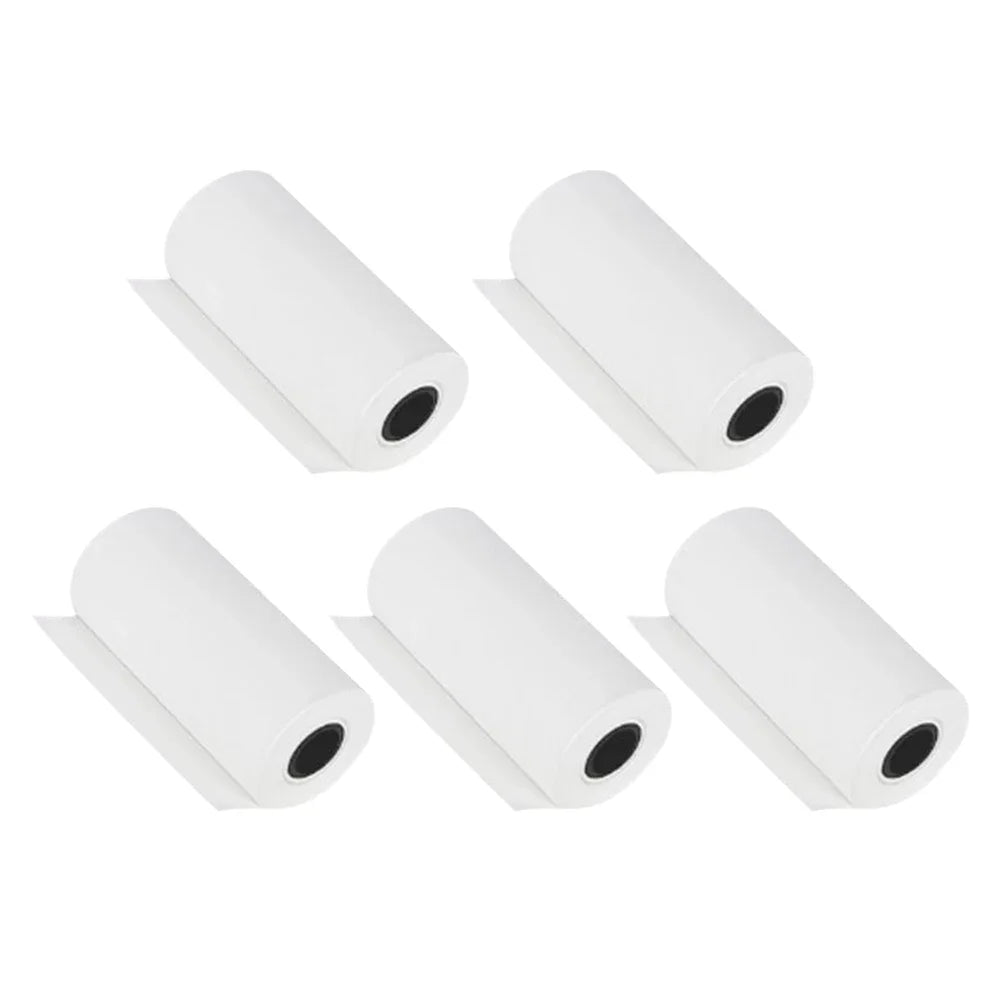 5/10 rollos de papel térmico para cámara, impresión blanca para niños, pulpa de madera, impresión instantánea, papel de liar para niños, accesorio para miniimpresora