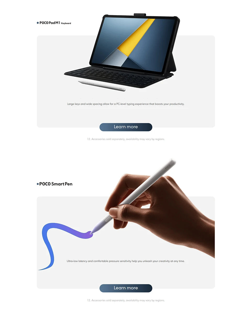 POCO PAD M1 Wifi 8GB 256GB Tablet PC 12.2" 2.5K Display 12000mAh Battery