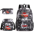 3pcs Disney Pixar Cars Lightning McQueen Students Backpacks Schoolbags Pencil Case Shoulder Bags Boys Girls School Bags Sets