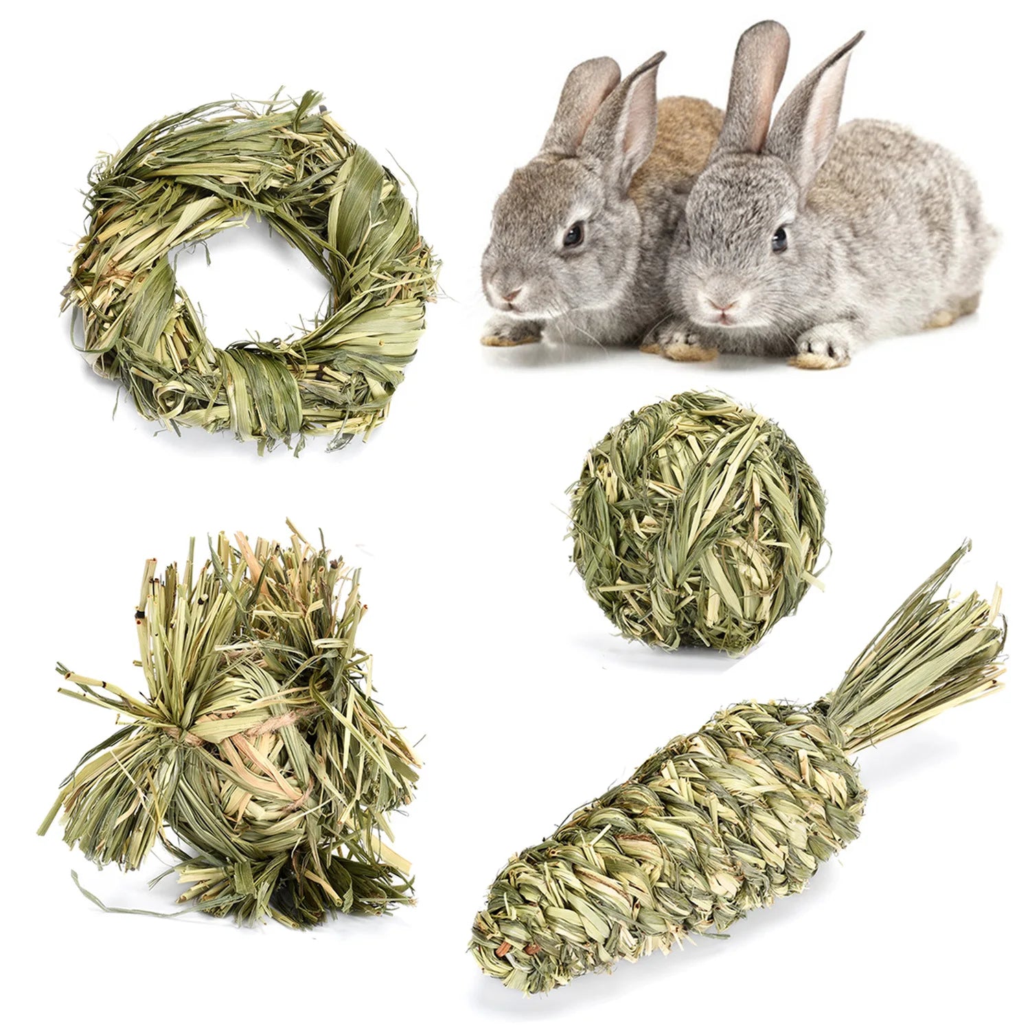 Small Animal Chew Toys For Ribbit Bunny Hamster Guinea Pigs Chinchillas Tooth Cleaning Molar Grinding Toys Samll Pet Supplies
