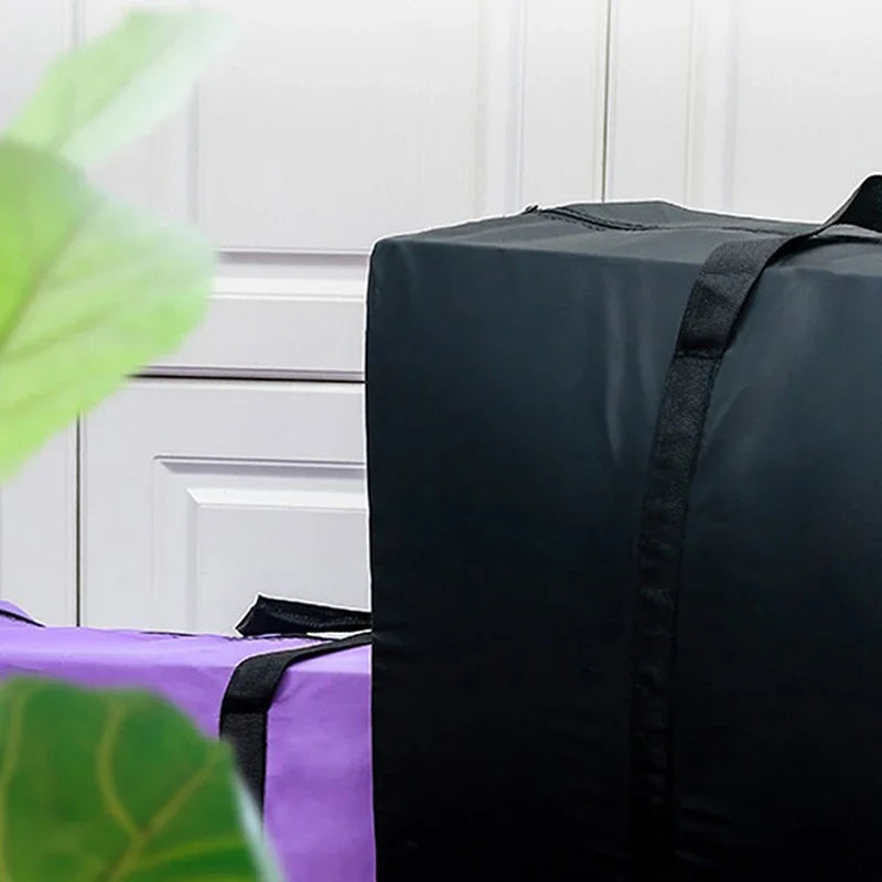 Unisex Large Capacity Luggage Bag Travel Clothes Storage Bags Zipper Oxford Weekend Bag Thin Portable Moving Luggage Bags