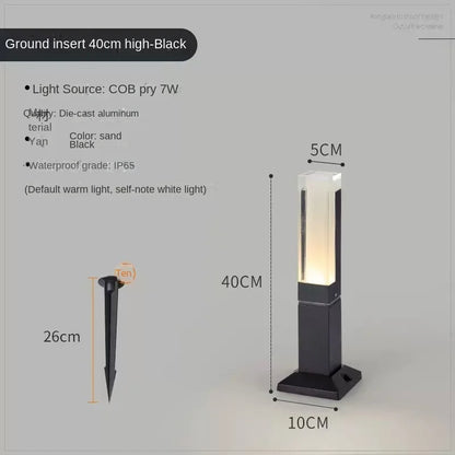 DC voltage outdoor landscape light LED outdoor lawn light IP65 waterproof aluminum alloy material 10W power simple design