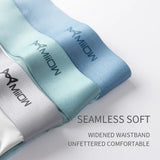 MiiOW 3Pcs Lot Men Boxer Shorts Graphene Antibacterial Ice Silk Underwear Men's Boxer Shorts Seamless Breathable Male Panties L-5XL