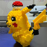 5210pcs Anime Pokemon Pikachu Diamond Micro Building Blocks Games Model Mini Bricks Figure Difficult Decompression Toys Gift