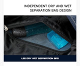 LEE Casual Weekends Overnight Luggage Travel Bag Women Men Waterproof Dry Wet Pockets Duffle Bag Unisex Sport Fitness Gym Bag
