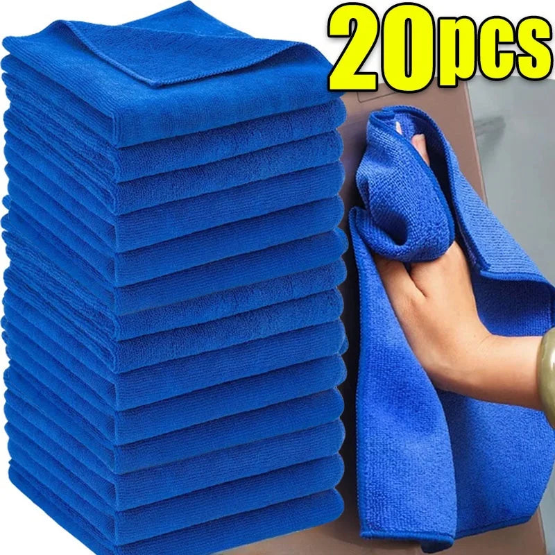 Lavagem De Carro Toalhas De Microfibra, Pano De Secagem, Panos De Limpeza Doméstica, Auto Detalhamento, Pano De Polimento, Home Clean Tools, 1-20Pcs