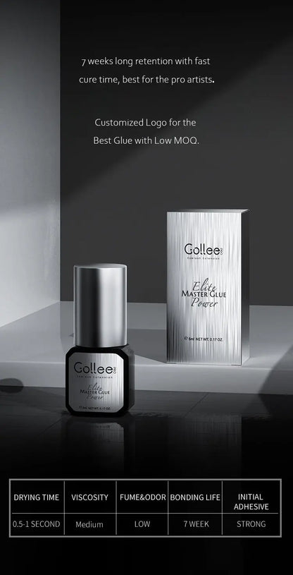 Gollee Fast drying 0.5s Glue for Eyelash Extension Quickly Dry False Eyelash Adhesive Supplies Glues For Salon Makeup Tools