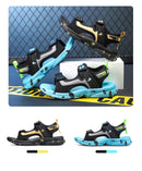 Kids Boys Trendy Camouflage Platform Strap Sandals Lightweight Soft Sole Non-slip Girls Children For Summer Outdoor Beach Shoe