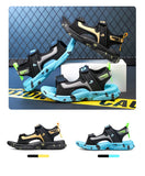 Kids Boys Trendy Camouflage Platform Strap Sandals Lightweight Soft Sole Non-slip Girls Children For Summer Outdoor Beach Shoe