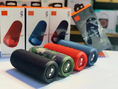 FLIP6 Wireless Bluetooth Speaker, Outdoor Riding Waterproof Subwoofer, AUX Audio Input, TF Card Playback, MP3 Music Player