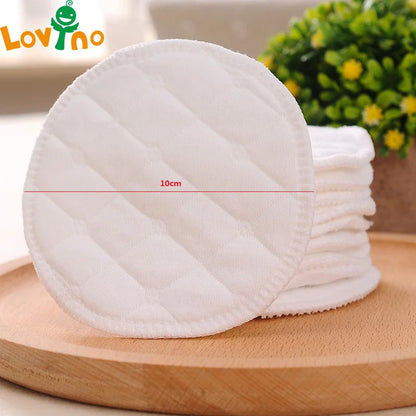 6 almohadillas de lactancia de algodón suave para bebés, lavables, absorbentes, reutilizables, antidesbordamiento, para lactancia posparto, 12 unidades