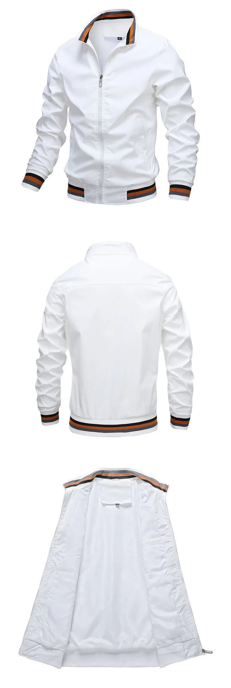 Printed leisure long sleeve collar loose jacket 2024 men's motorcycle suit outdoor sports racing fashion spring and autumn new.