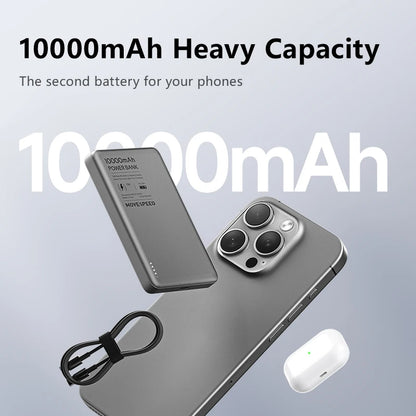 MOVESPEED S10 Magnetic Power Bank 10000mAh 15W Wireless Fast Charge PD20W Mini Portable PowerBank for iPhone Samsung Xiaomi