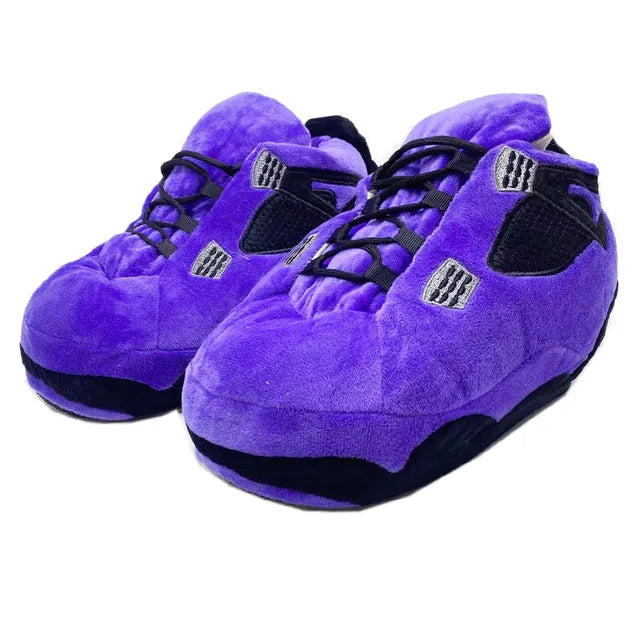 Warm Home Slippers for Men and Women, One Size Fits Most Sneakers, Indoor Cotton Shoes, Bedroom Floor Sliders, Unisex, Female, Winter 