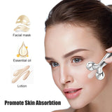 3D Face Rolling Massager Facial Lift Manual Roller Massager Y Shape 360 Rotating Wrinkle Remover Body Massager Skin Care Tools