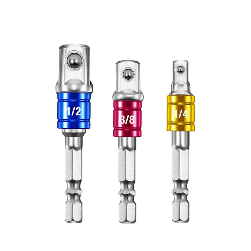 Impact Grade 105 Degree Angle Screw Driver Socket Holder Adapter for Screwdriver Bit Power Hand Tool Part Nut Attachment