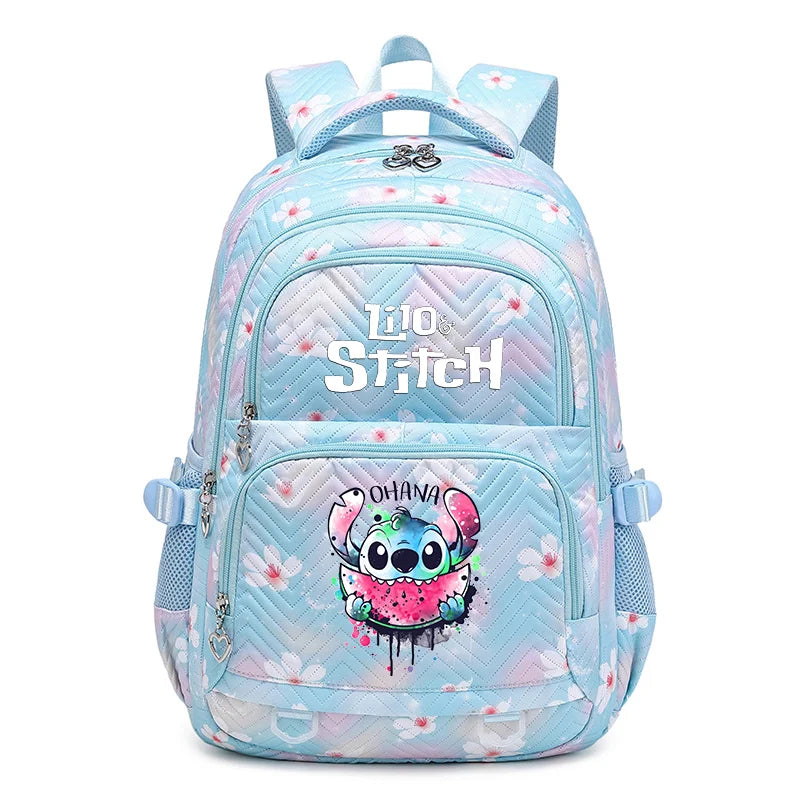 Mochila impermeable Disney Lilo Stitch para mujer, bolso de viaje para mujer, mochila escolar para adolescentes, mochila para libros