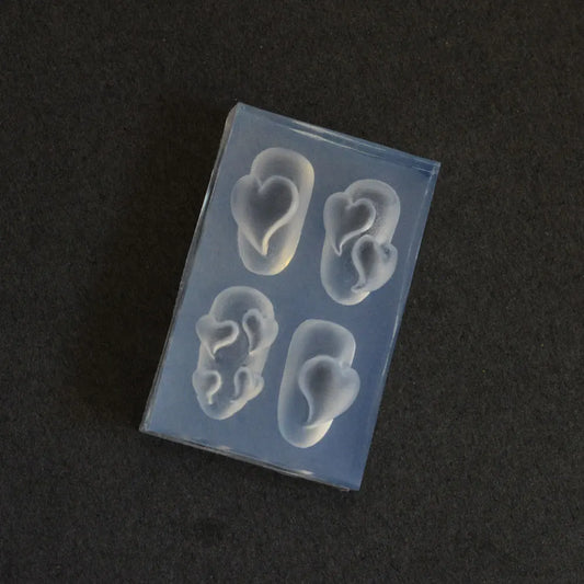 1Pc Skirt Lace Heart  3D Acrylic Mold Nail Art Decorations  DIY Design Silicone Decorated  Nail Art Templates Nails  Mold