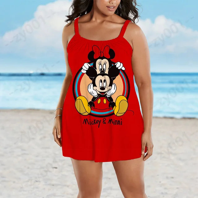 Plus Size Women Dress Woman Spring 2022 Disney Big Chic Elegant Evening Dresses Ladies Plus Size Summer Dresses Female 