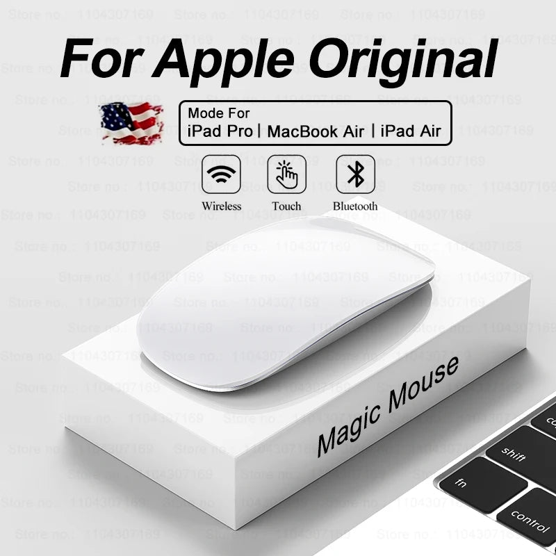 Ratón inalámbrico Bluetooth 5.0 para Surface Magic Mouse multitáctil original de Apple para MacBook Pro Air, minicomputadora portátil, tableta, iPad 