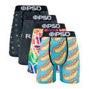 4Pcs Sexy Men Underwear Boxer Shorts Print Boxershorts Panty Cueca Male Panties Lingerie Fashion Underpants man