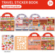 Kids' Reusable DIY Sticker Books Multi-Theme Bubble Sticker Jelly Stickers Portable Montessori Sticker Toy Gifts for Children