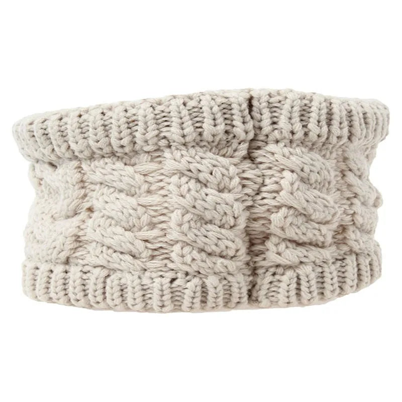 Female Cycling Cap Warm Knitted Riding Skullies Beanies Twisted Head Wrap Women's Winter Hat Hairwrap Headwear